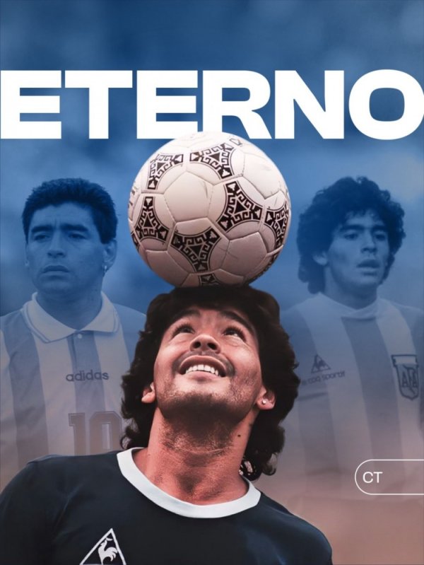 永恒传奇！马拉多纳65岁诞辰，阿根廷足协主席社媒晒海报纪念